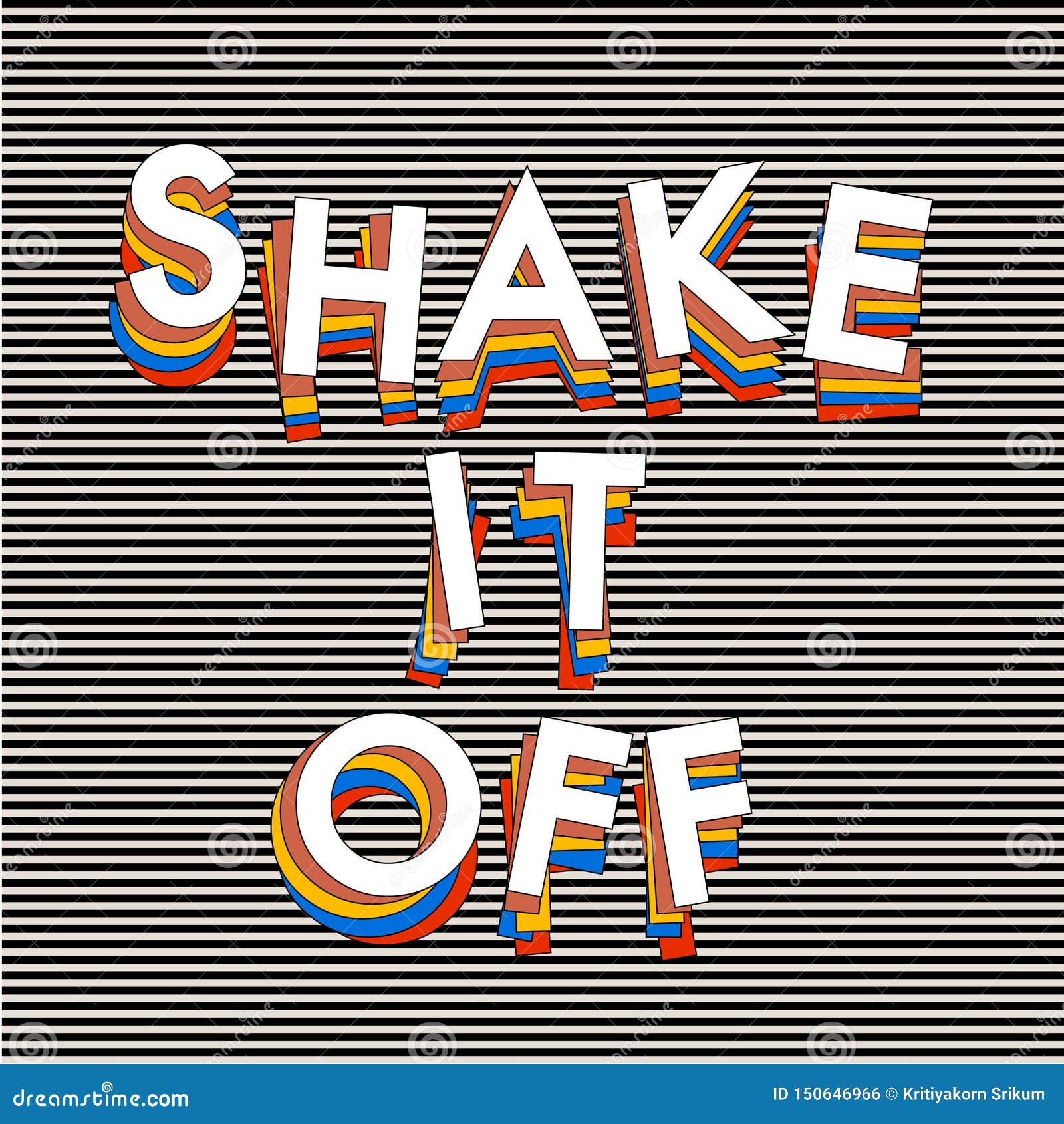 typo play in  postive quote or slogan Ã¢â¬Å shake it off
